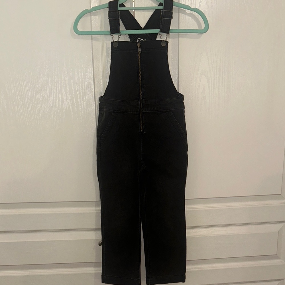 Art Class Black Denim Overalls size 6/6X
